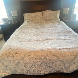 Nicole Miller Multicolor Queen Cotton Duvet Cover with 2 Standard Pillocases